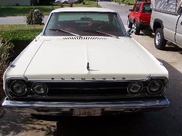 1967 Plymouth Satellite Front Top View